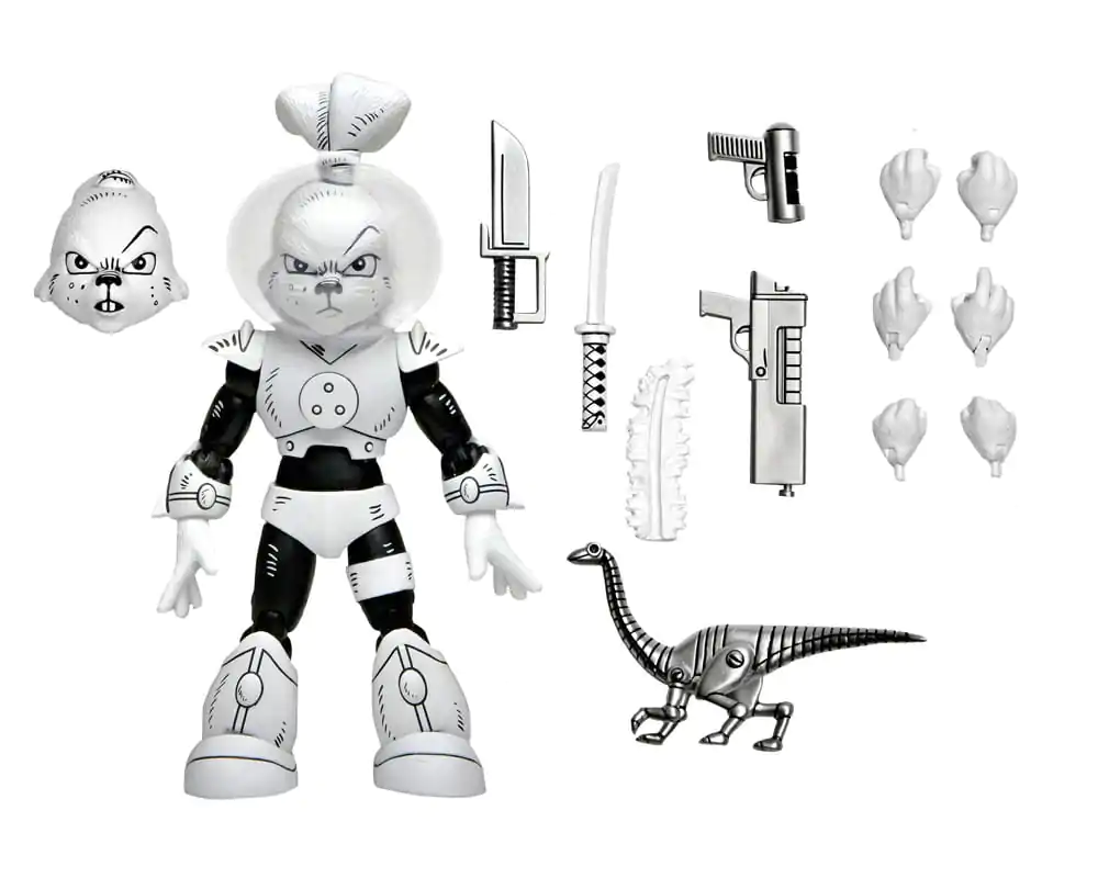 Usagi Yojimbo Figurina de Acțiune Space Usagi Yojimbo Figurina Alb-Negru 18 cm poza produsului