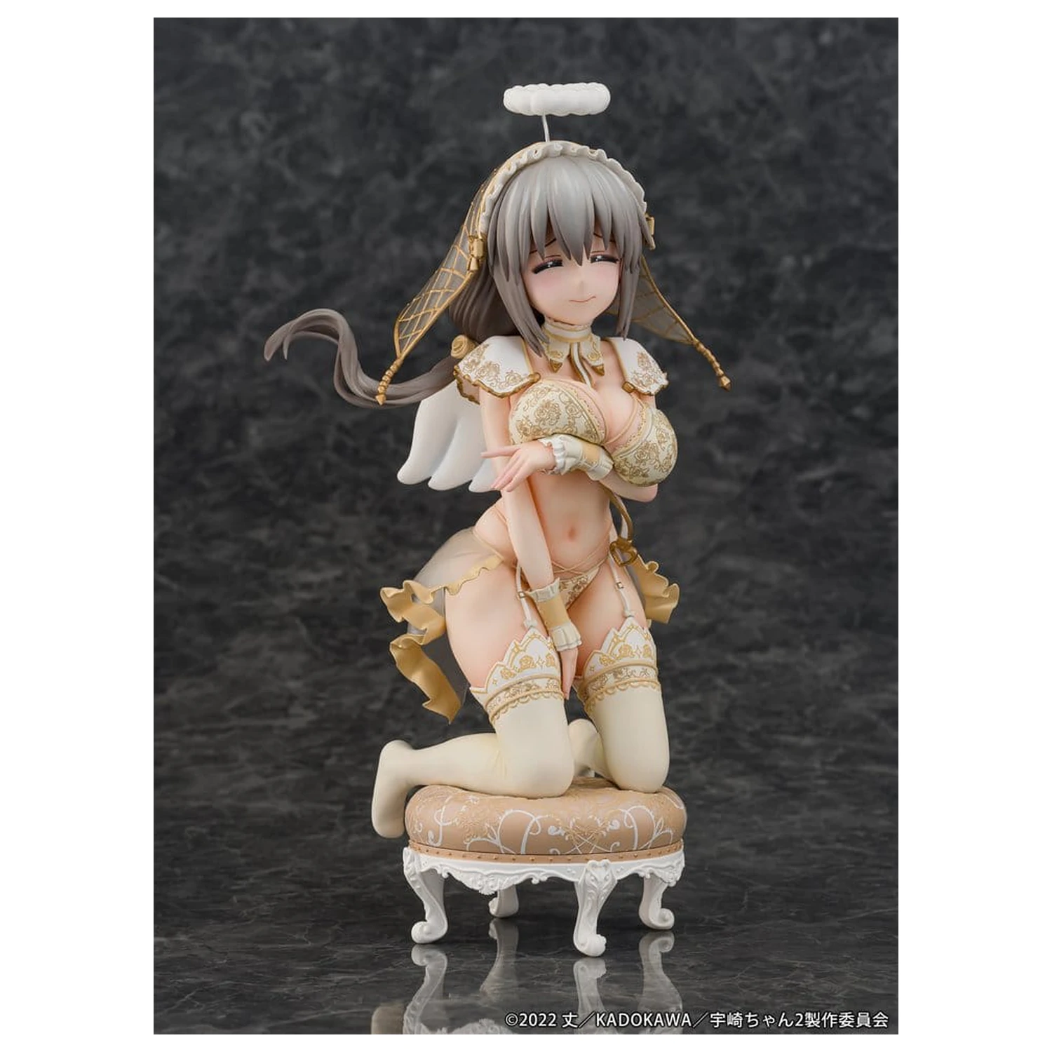 Uzaki-chan Wants to Hang Out! Statuie din PVC 1/7 Tsuki Uzaki Angel Ver. 19 cm poza produsului
