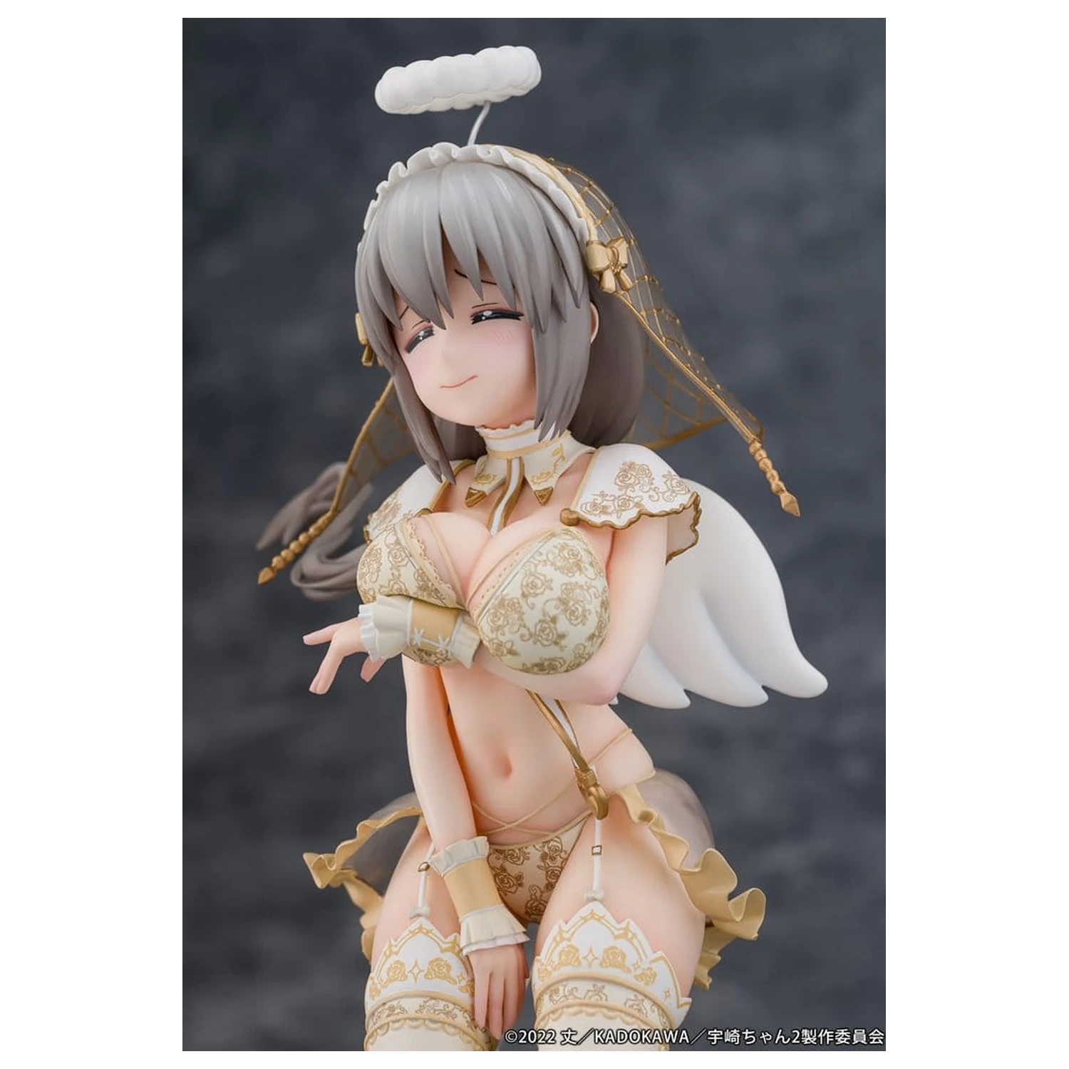 Uzaki-chan Wants to Hang Out! Statuie din PVC 1/7 Tsuki Uzaki Angel Ver. 19 cm poza produsului