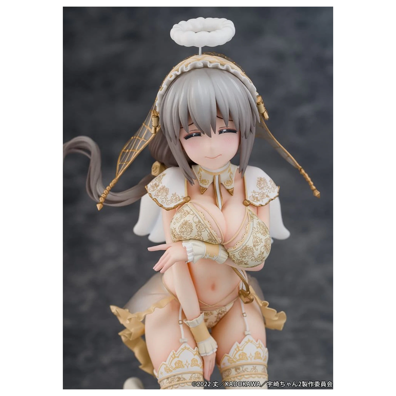 Uzaki-chan Wants to Hang Out! Statuie din PVC 1/7 Tsuki Uzaki Angel Ver. 19 cm poza produsului