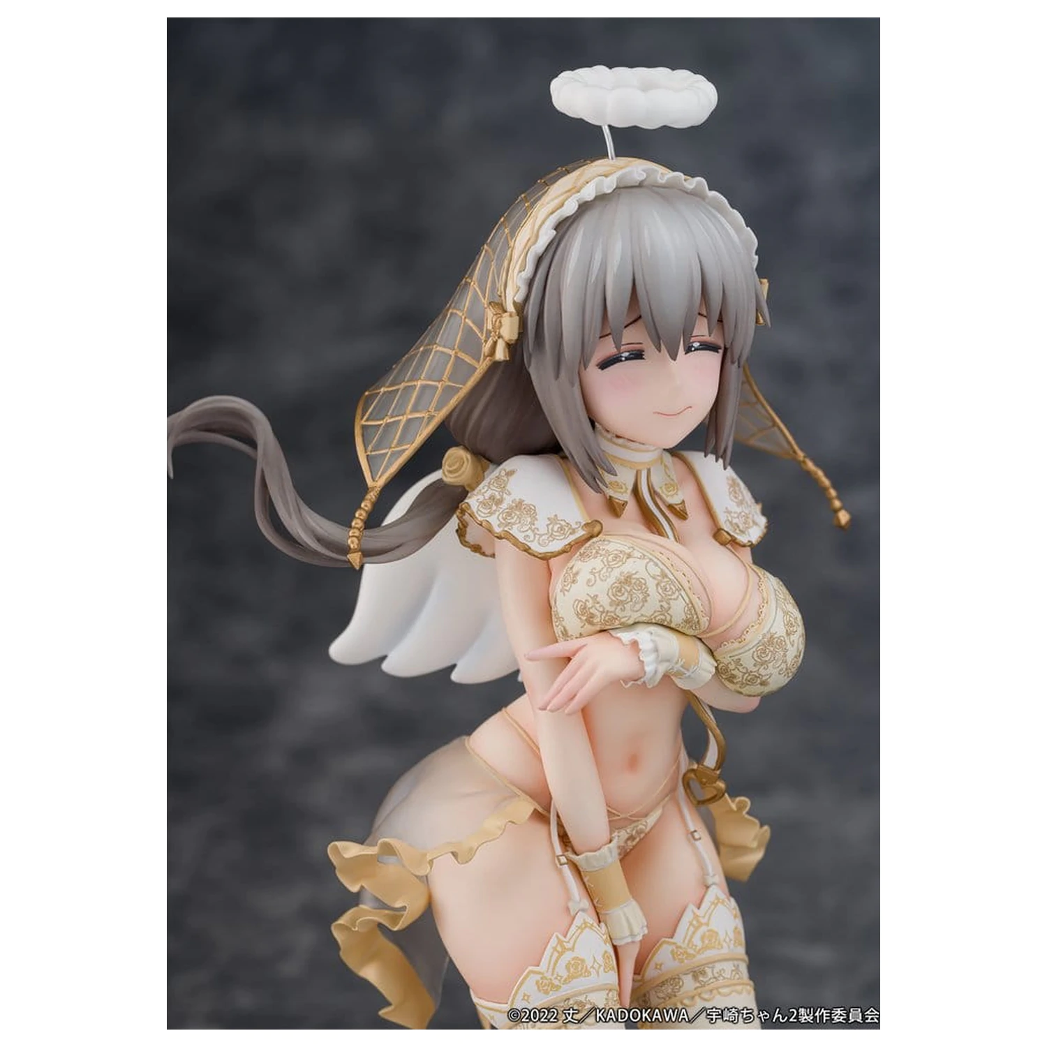 Uzaki-chan Wants to Hang Out! Statuie din PVC 1/7 Tsuki Uzaki Angel Ver. 19 cm poza produsului