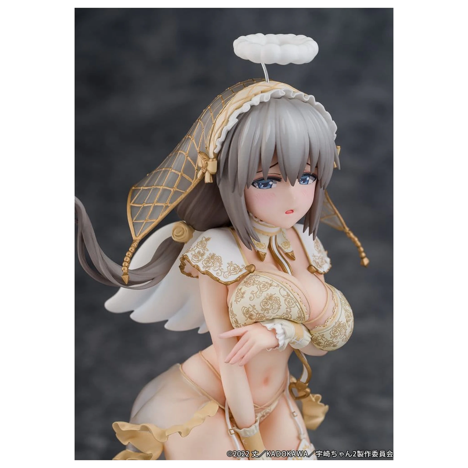Uzaki-chan Wants to Hang Out! Statuie din PVC 1/7 Tsuki Uzaki Angel Ver. 19 cm poza produsului