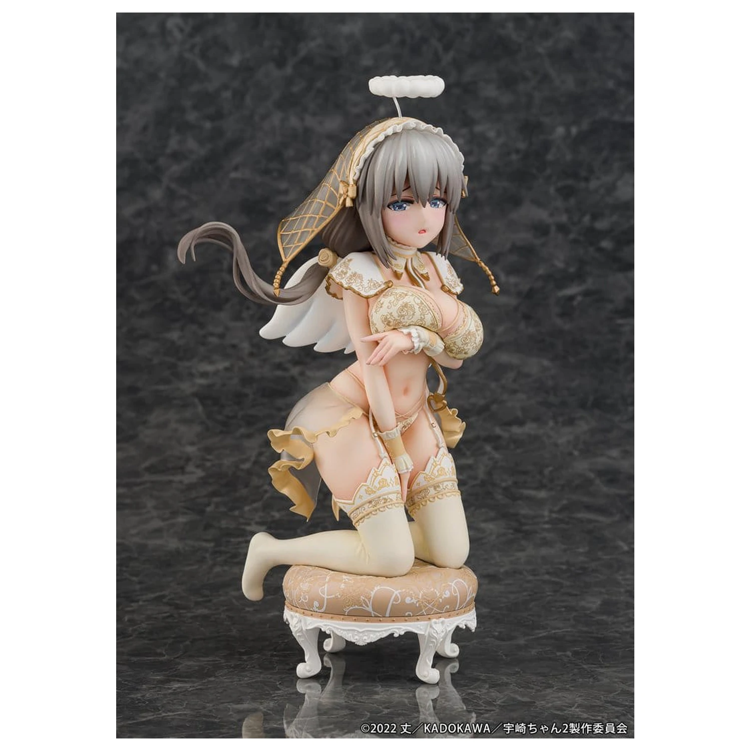 Uzaki-chan Wants to Hang Out! Statuie din PVC 1/7 Tsuki Uzaki Angel Ver. 19 cm poza produsului