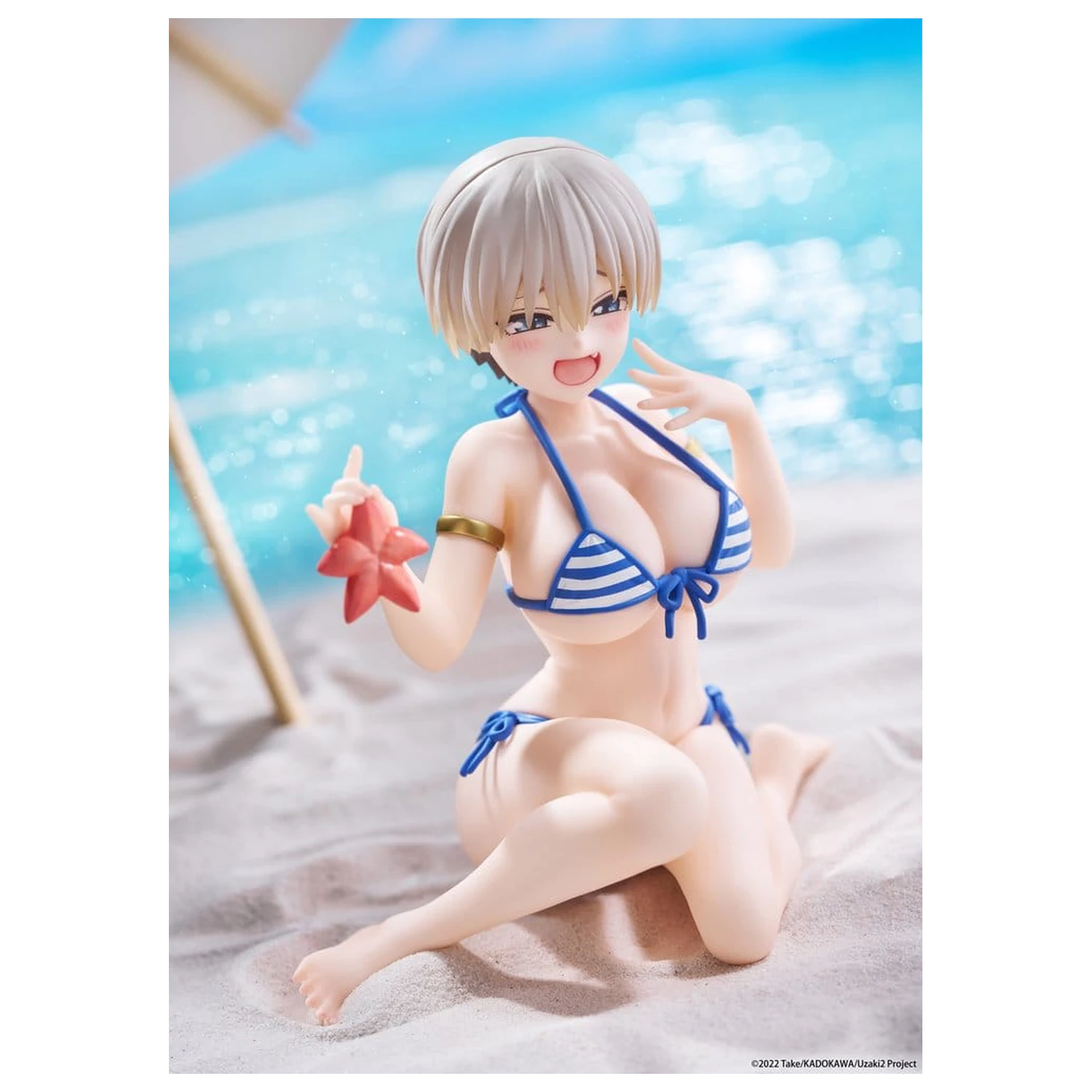 Uzaki-chan Wants to Hang Out! Desktop Cute PVC Figura Hana Uzaki (Swim wear Ver.) 13 cm poza produsului