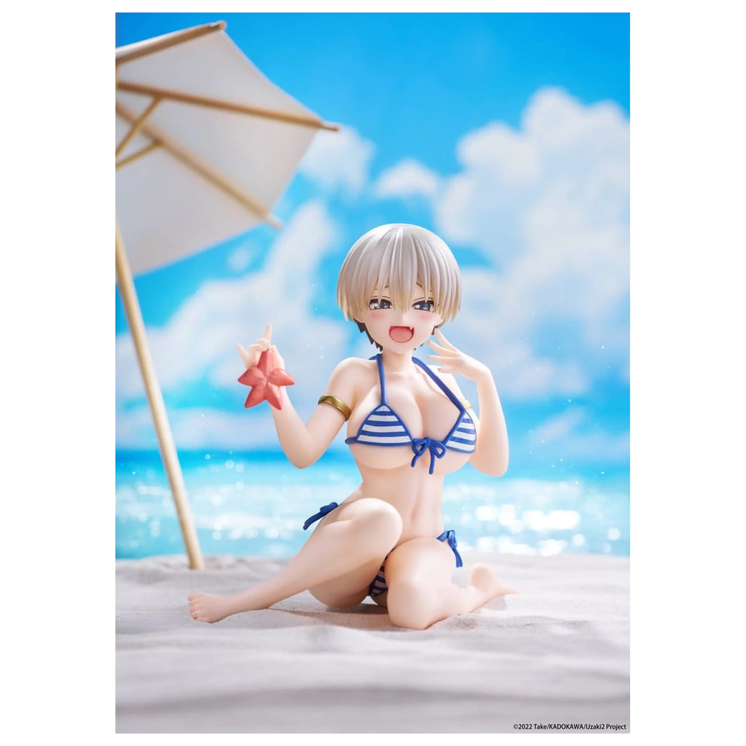 Uzaki-chan Wants to Hang Out! Desktop Cute PVC Figura Hana Uzaki (Swim wear Ver.) 13 cm poza produsului