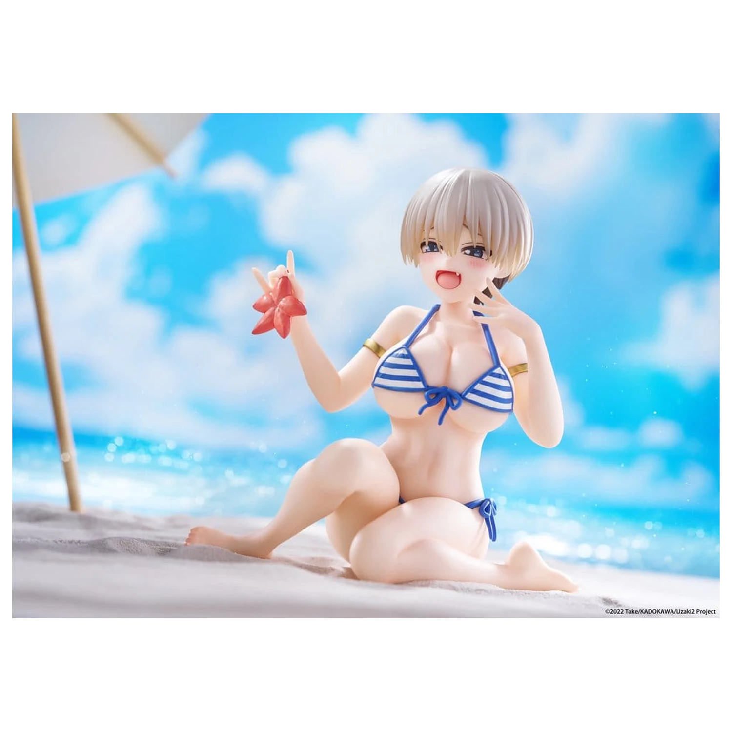 Uzaki-chan Wants to Hang Out! Desktop Cute PVC Figura Hana Uzaki (Swim wear Ver.) 13 cm poza produsului