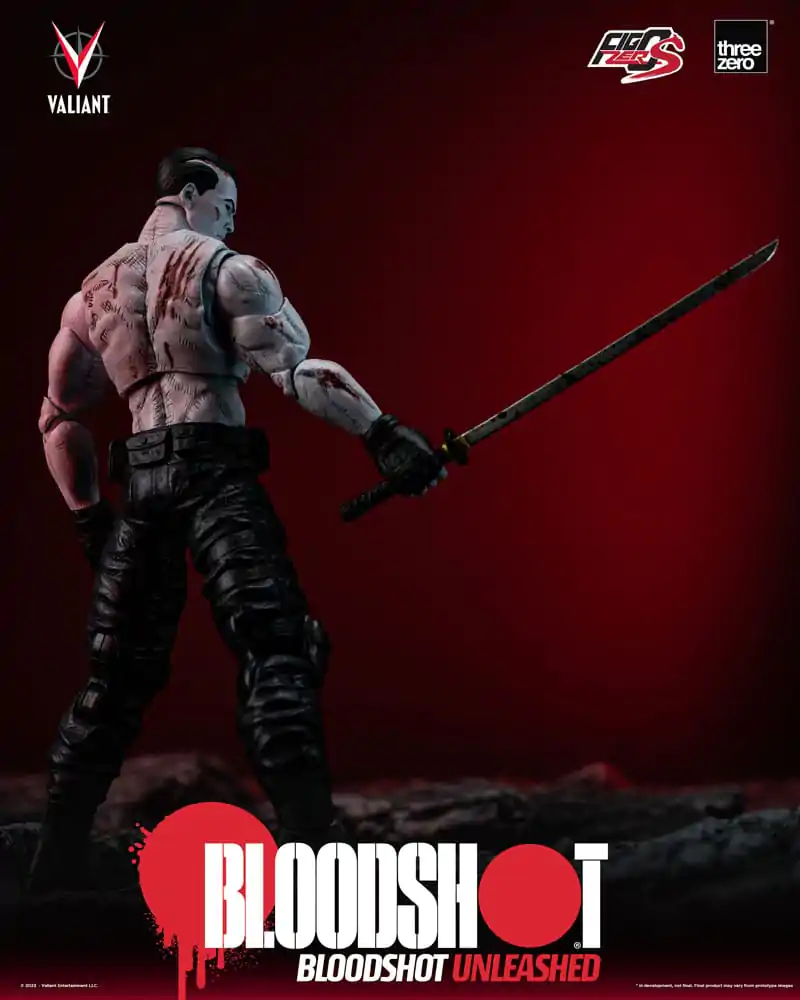 Figurină de acțiune Valiant Comics FigZero S 1/12 Bloodshot Unleashed 15 cm poza produsului