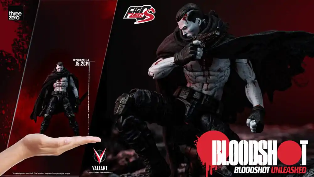 Figurină de acțiune Valiant Comics FigZero S 1/12 Bloodshot Unleashed 15 cm poza produsului
