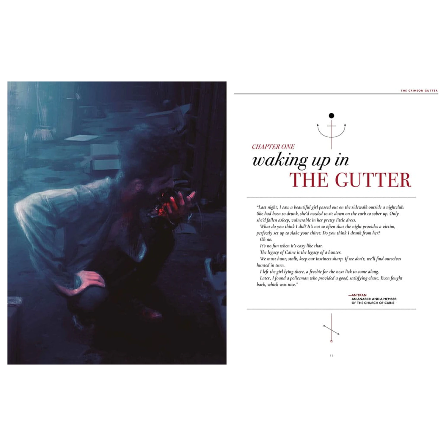 Vampire: The Masquerade 5th Edition RPG carte The Crimson Gutter Chronicle carte Versiune în limba engleză poza produsului