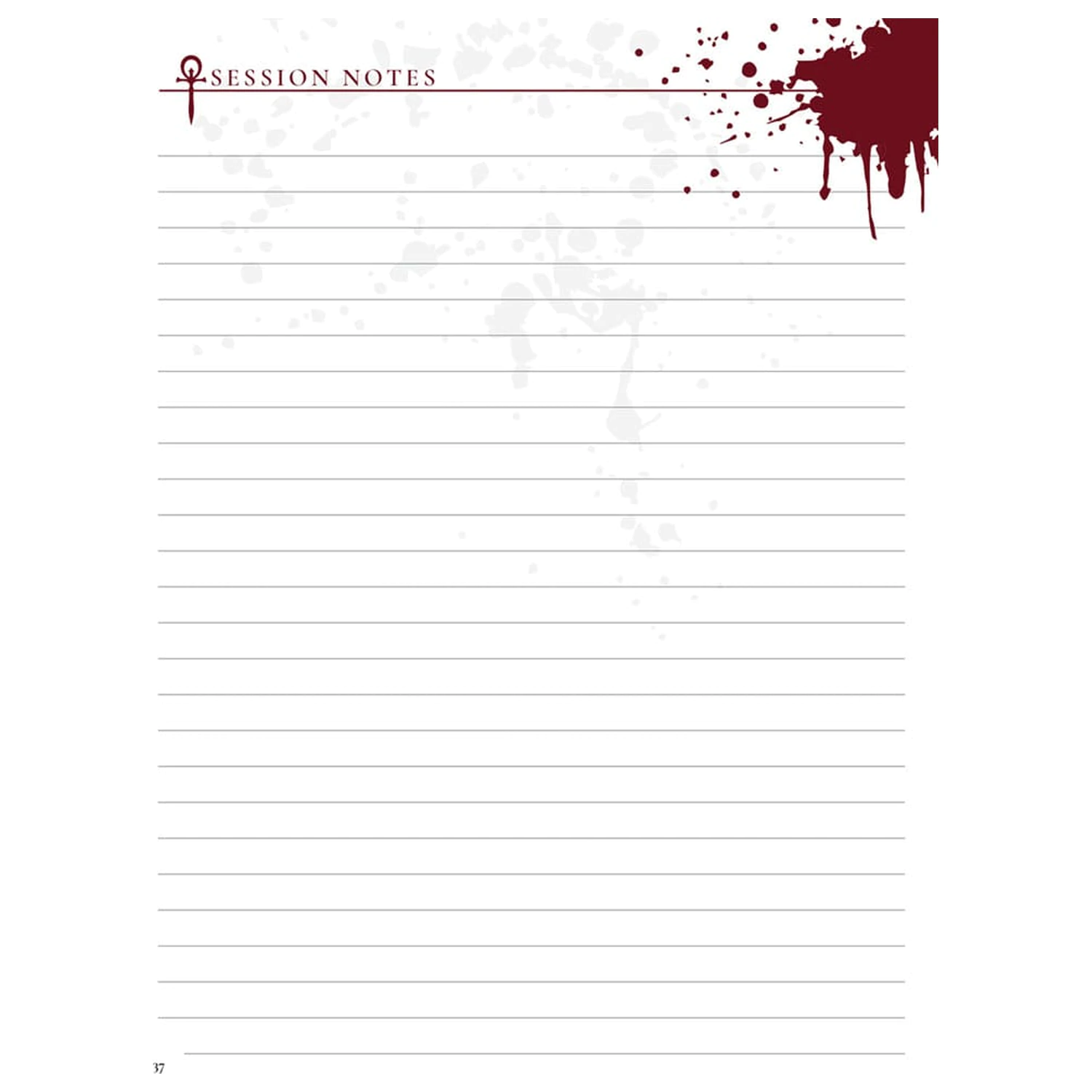 Vampire: The Masquerade 5th Edition RPG Journal Caiet cu fise de personaje extinse *Versiune in limba engleza* poza produsului