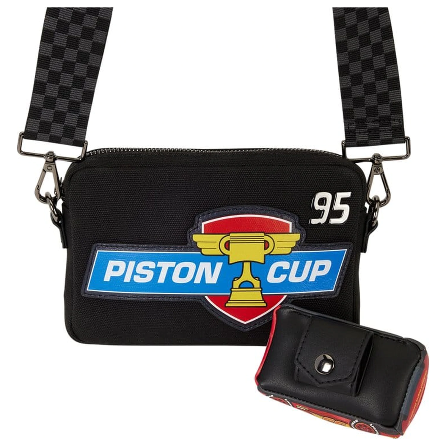 Cars by Loungefly Sling Bag 20th Anniversary Piston Cup poza produsului