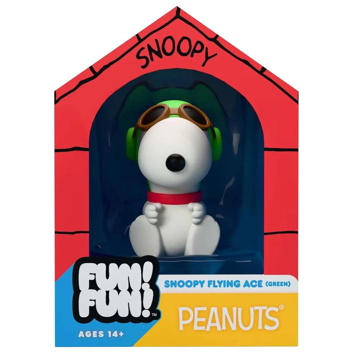 Vintage Peanuts Fun! Fun! Mini Figurină Snoopy (Green Hat Flying Ace) poza produsului