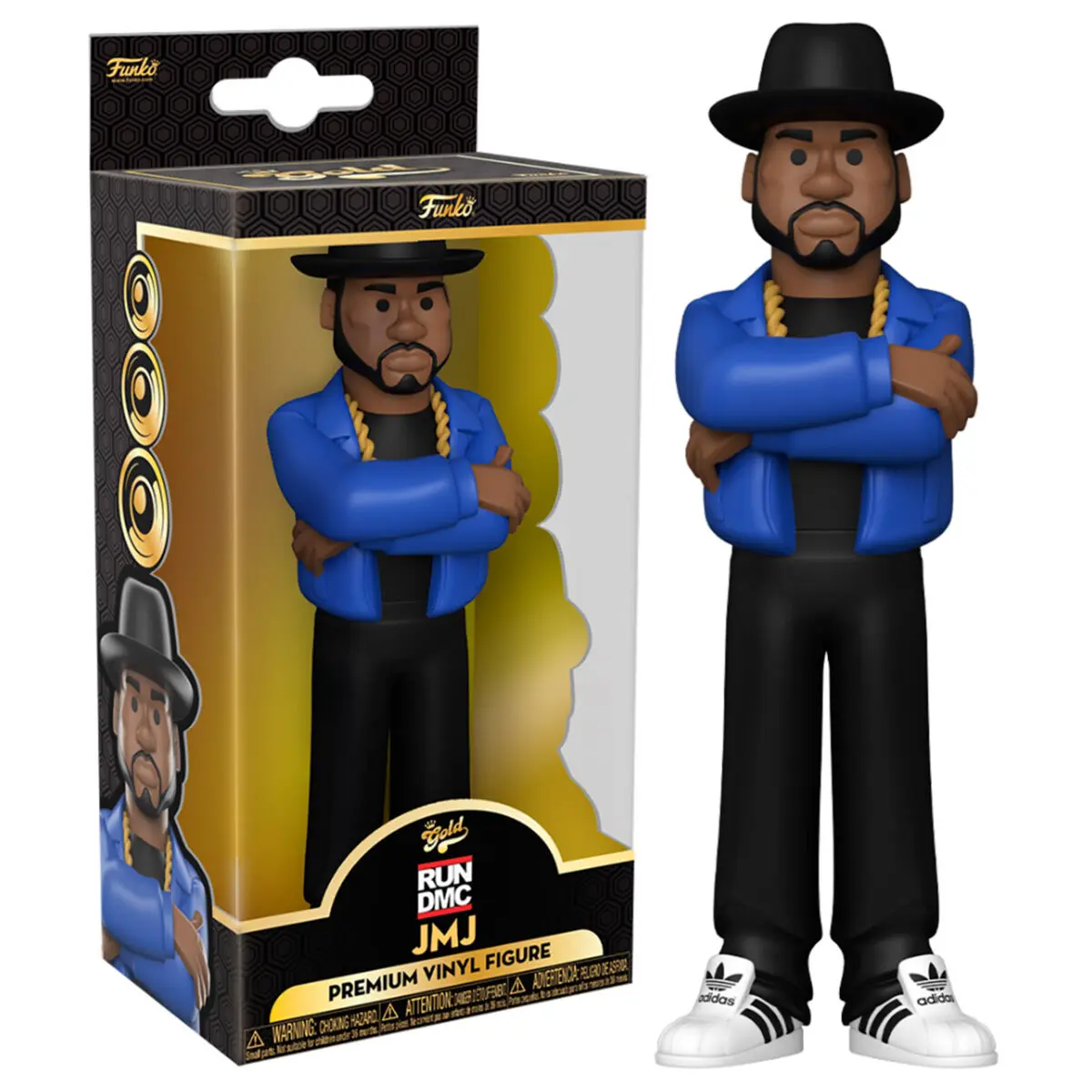 Figurină de vinil aurie Run DMC Jam Master Jay 13 cm poza produsului