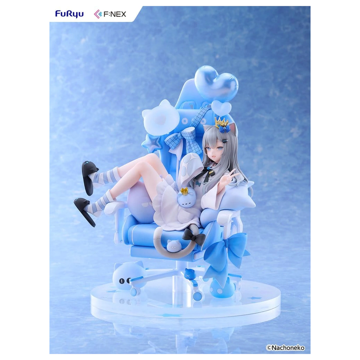 Figura PVC Virtual YouTuber F:NEX 1/7 Nachoneko Birthday Ver. 24 cm poza produsului