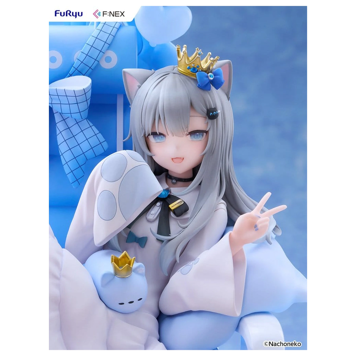 Figura PVC Virtual YouTuber F:NEX 1/7 Nachoneko Birthday Ver. 24 cm poza produsului