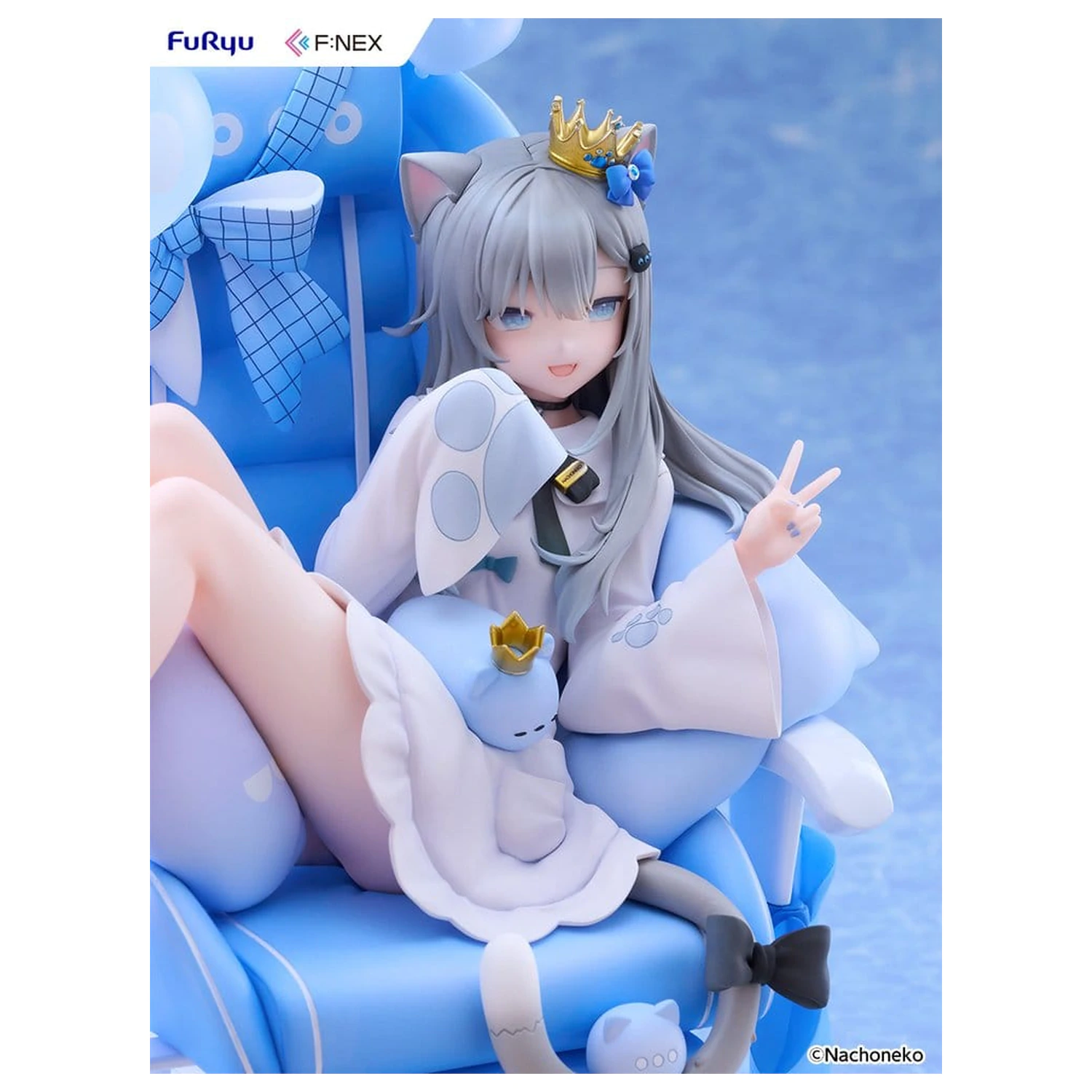Figura PVC Virtual YouTuber F:NEX 1/7 Nachoneko Birthday Ver. 24 cm poza produsului