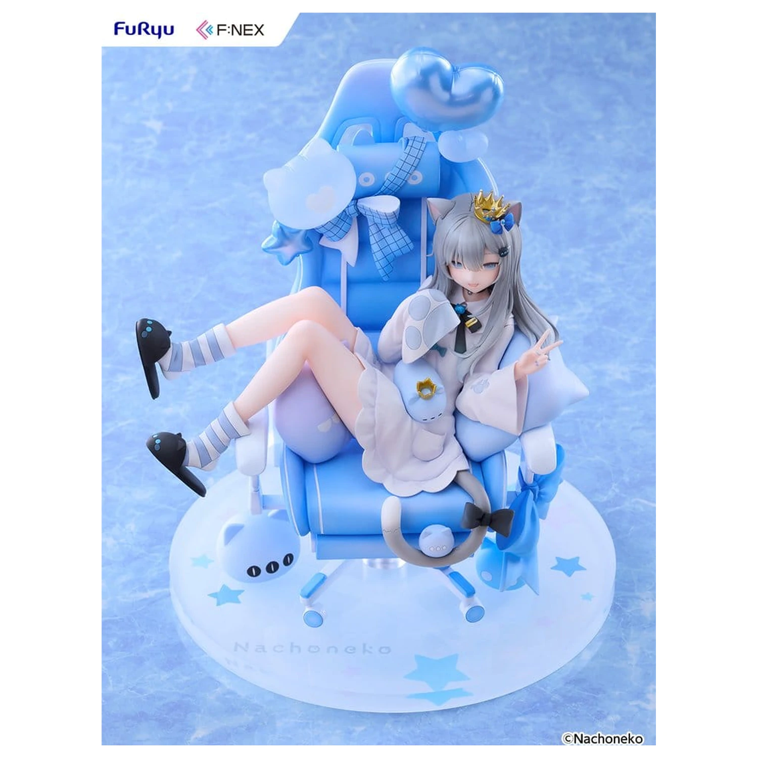Figura PVC Virtual YouTuber F:NEX 1/7 Nachoneko Birthday Ver. 24 cm poza produsului