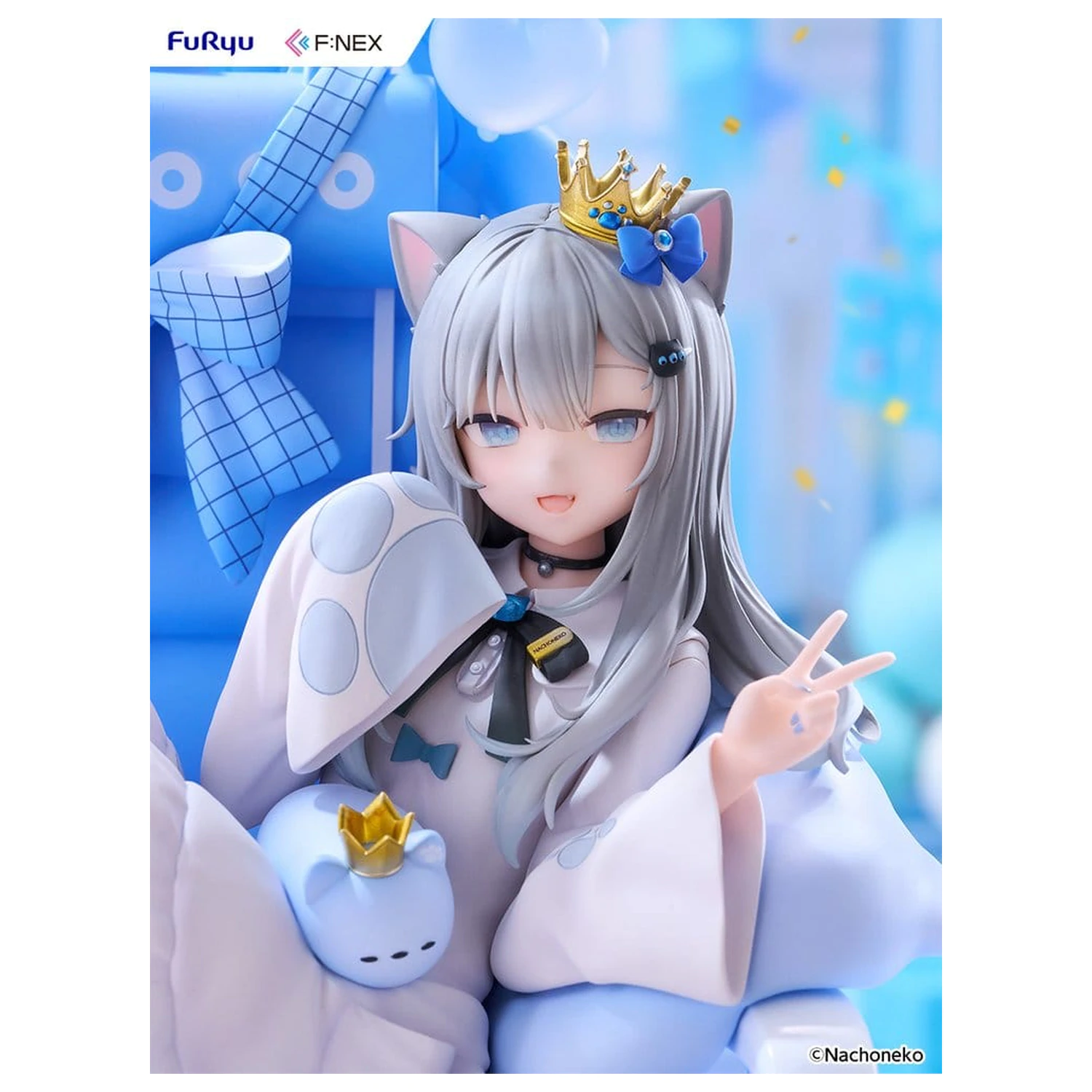 Figura PVC Virtual YouTuber F:NEX 1/7 Nachoneko Birthday Ver. 24 cm poza produsului