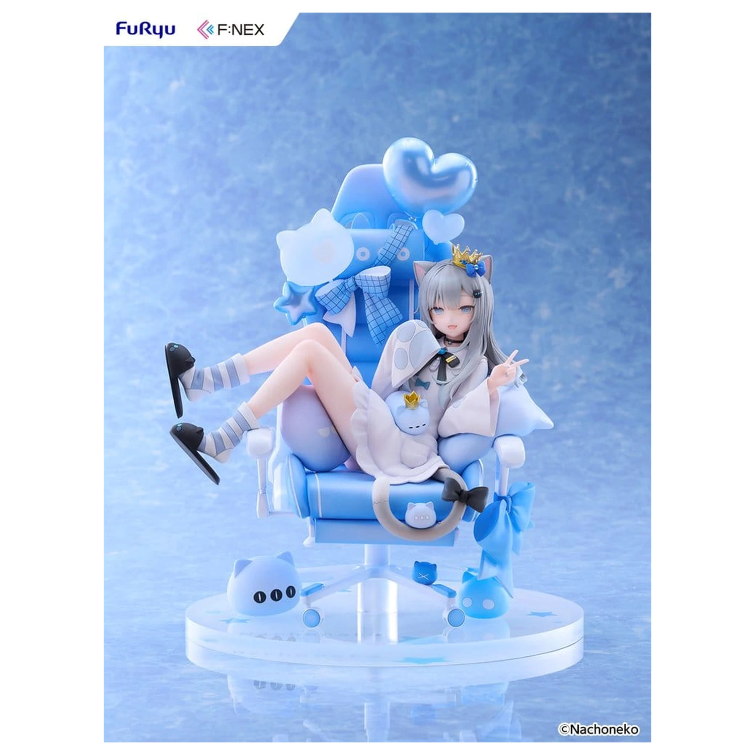 Figura PVC Virtual YouTuber F:NEX 1/7 Nachoneko Birthday Ver. 24 cm poza produsului