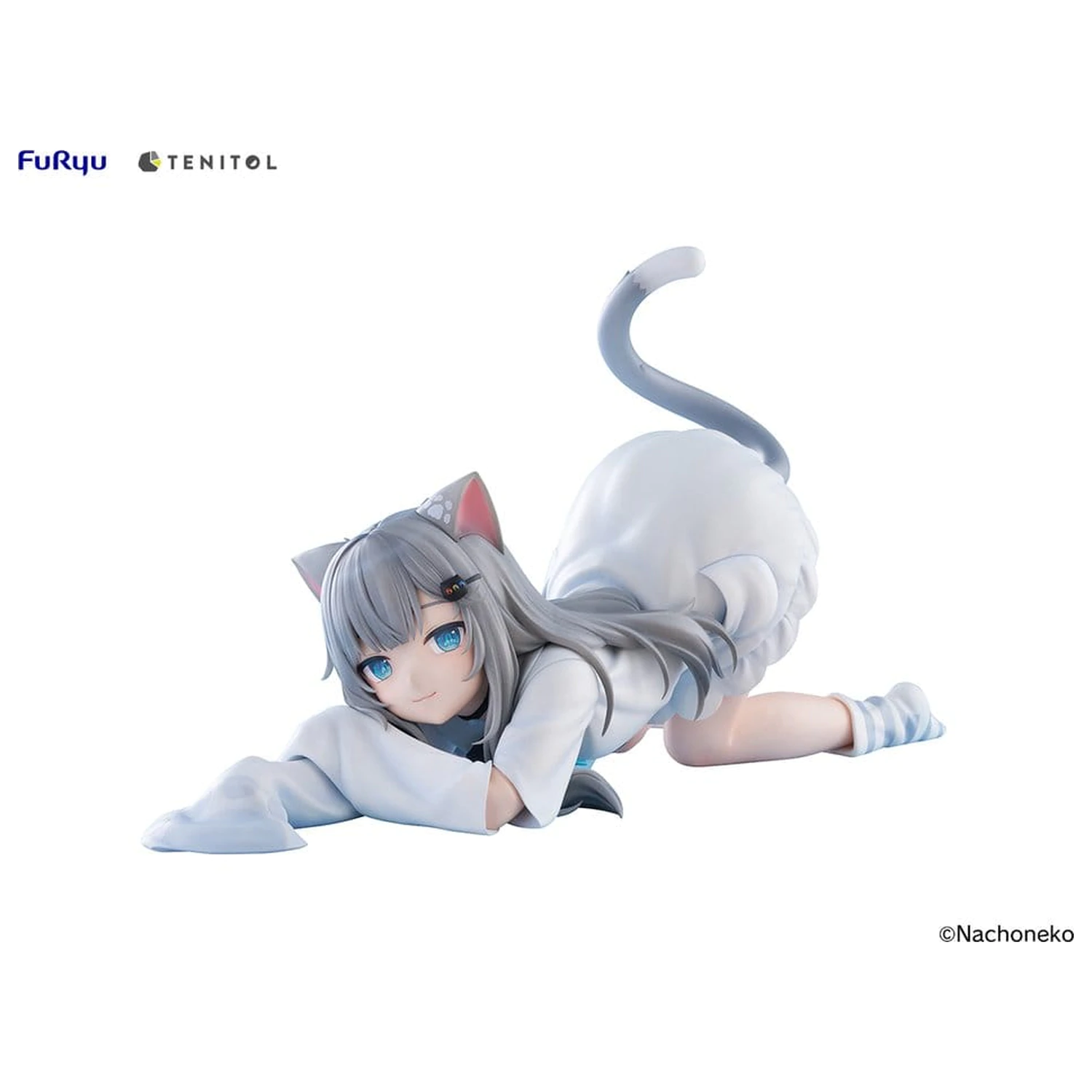 Virtual Youtuber Tenitol Big Noodle Stopper PVC Figura Nachoneko 18 cm poza produsului