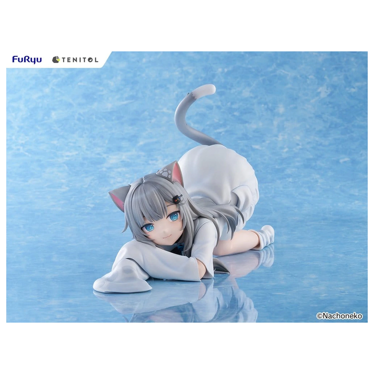 Virtual Youtuber Tenitol Big Noodle Stopper PVC Figura Nachoneko 18 cm poza produsului