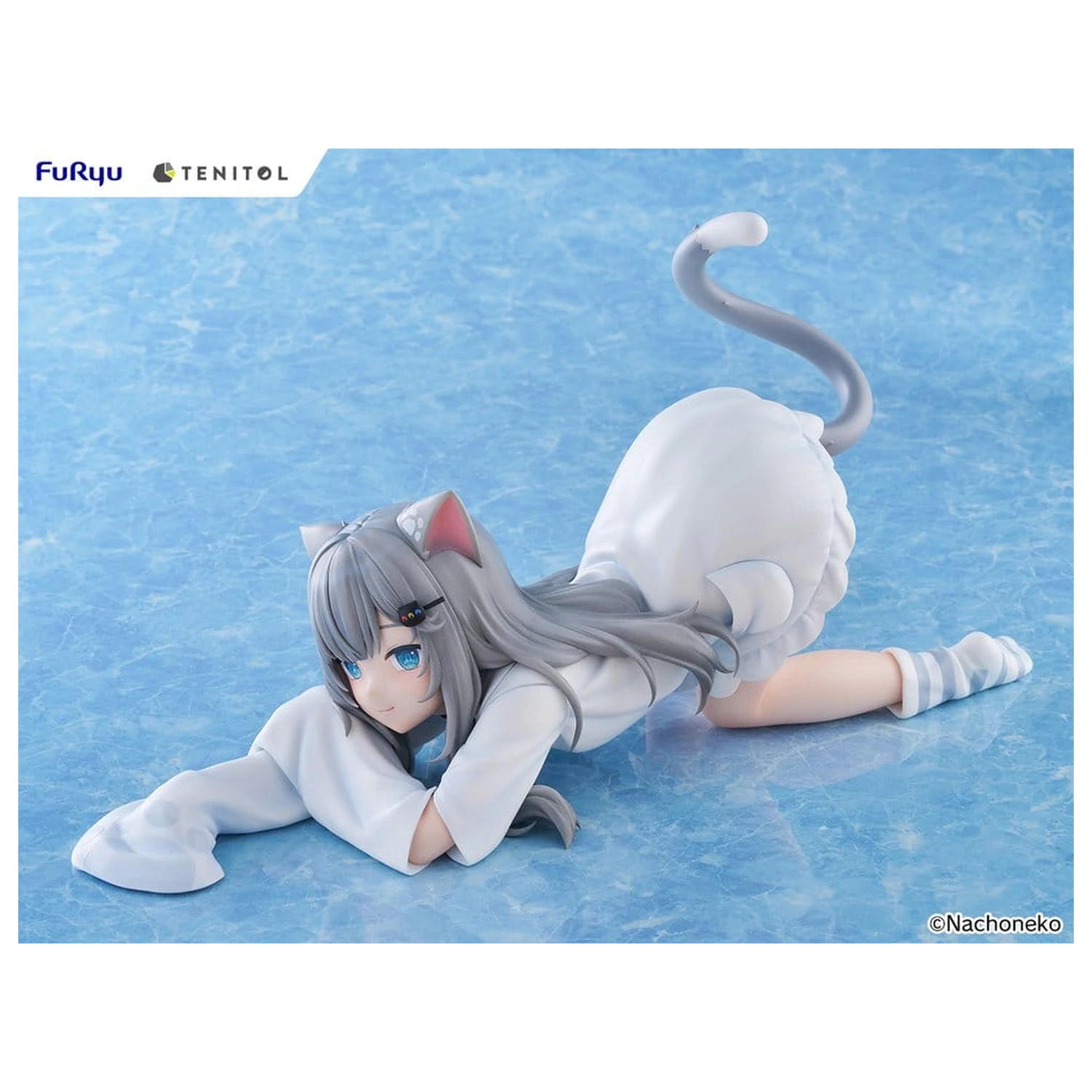 Virtual Youtuber Tenitol Big Noodle Stopper PVC Figura Nachoneko 18 cm poza produsului