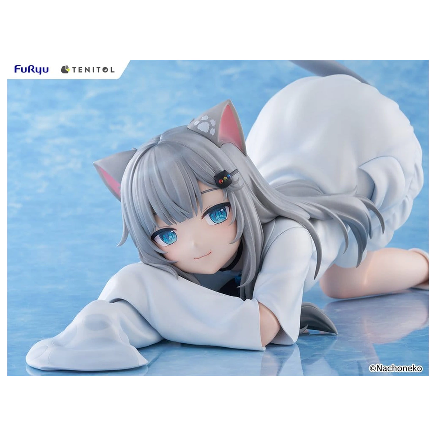 Virtual Youtuber Tenitol Big Noodle Stopper PVC Figura Nachoneko 18 cm poza produsului