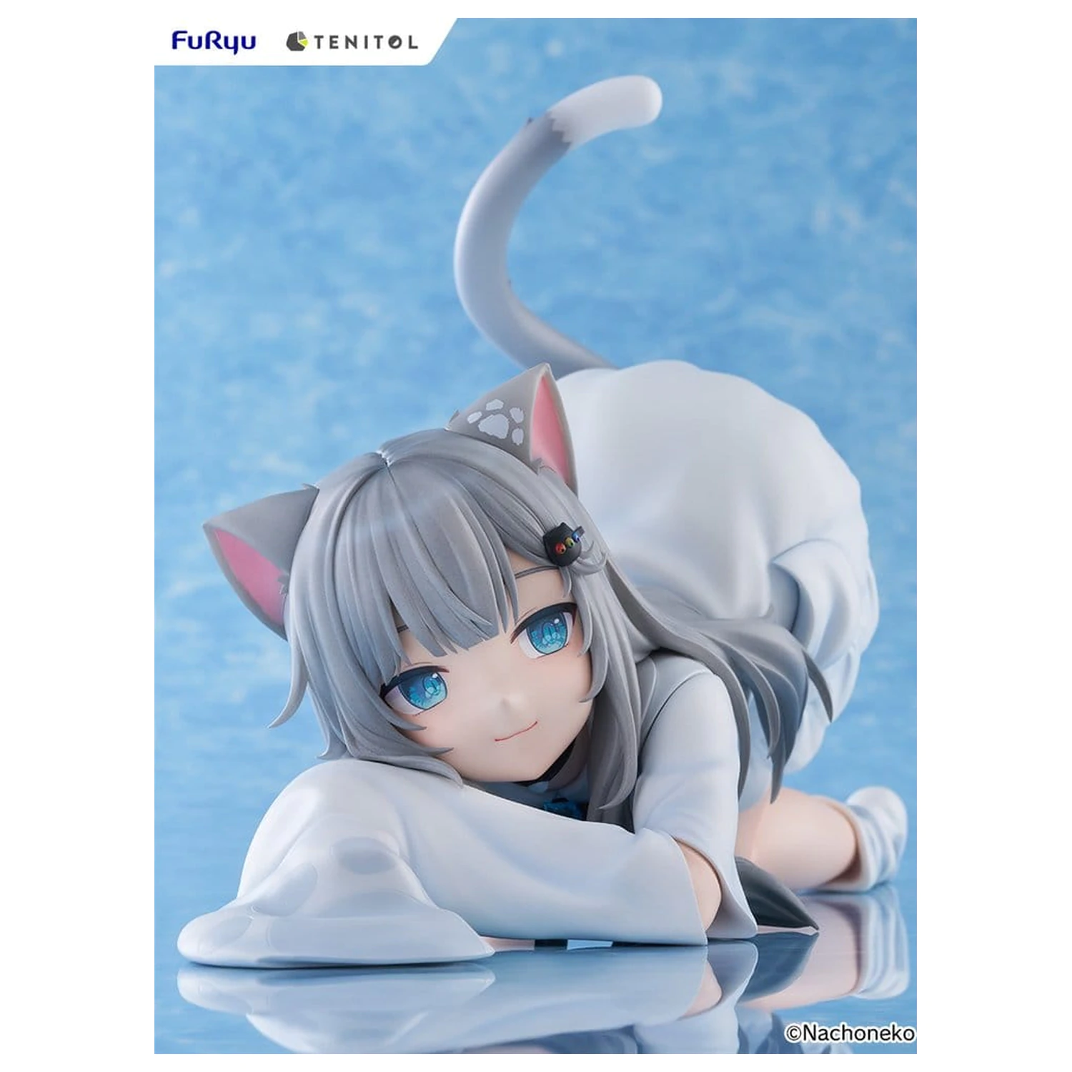 Virtual Youtuber Tenitol Big Noodle Stopper PVC Figura Nachoneko 18 cm poza produsului