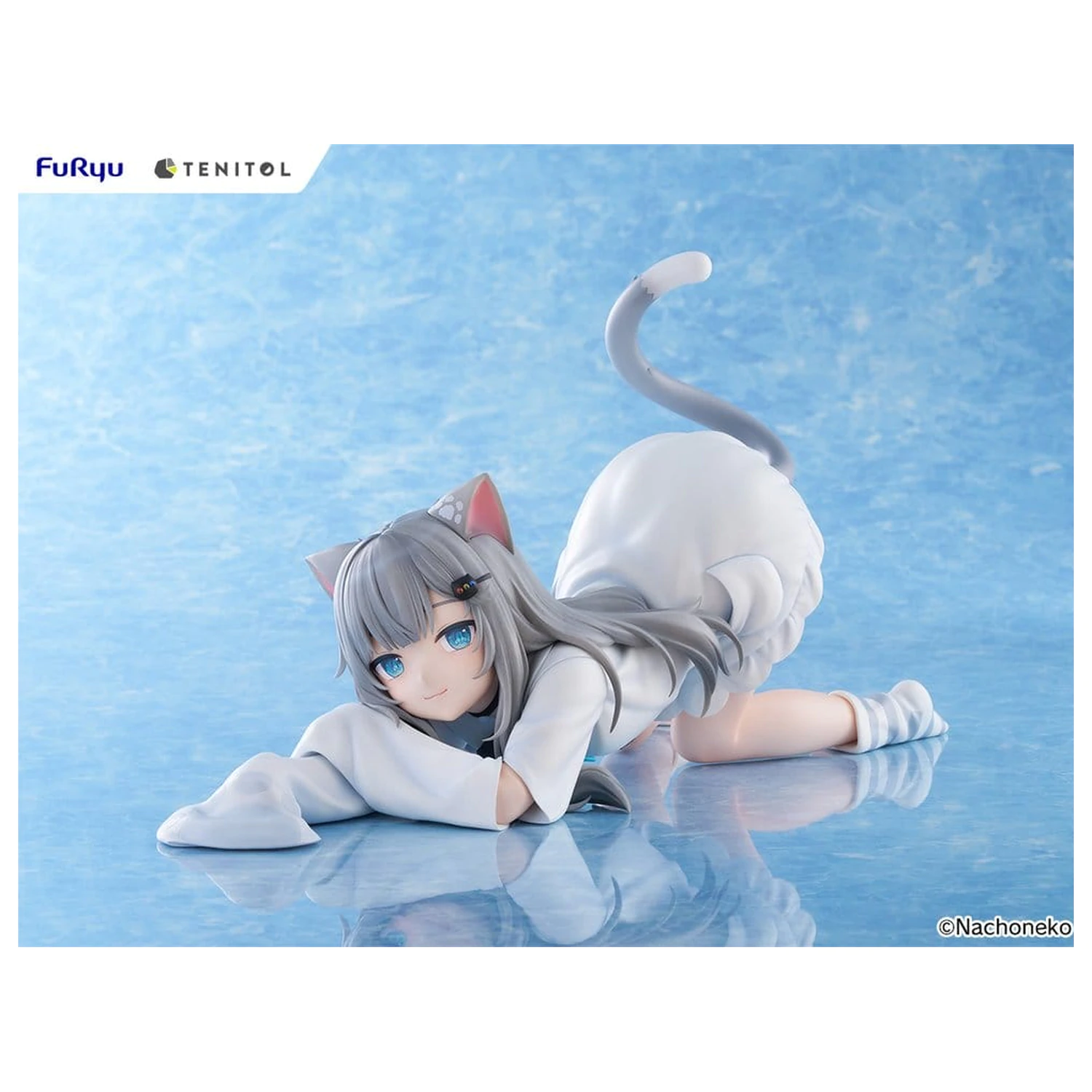 Virtual Youtuber Tenitol Big Noodle Stopper PVC Figura Nachoneko 18 cm poza produsului