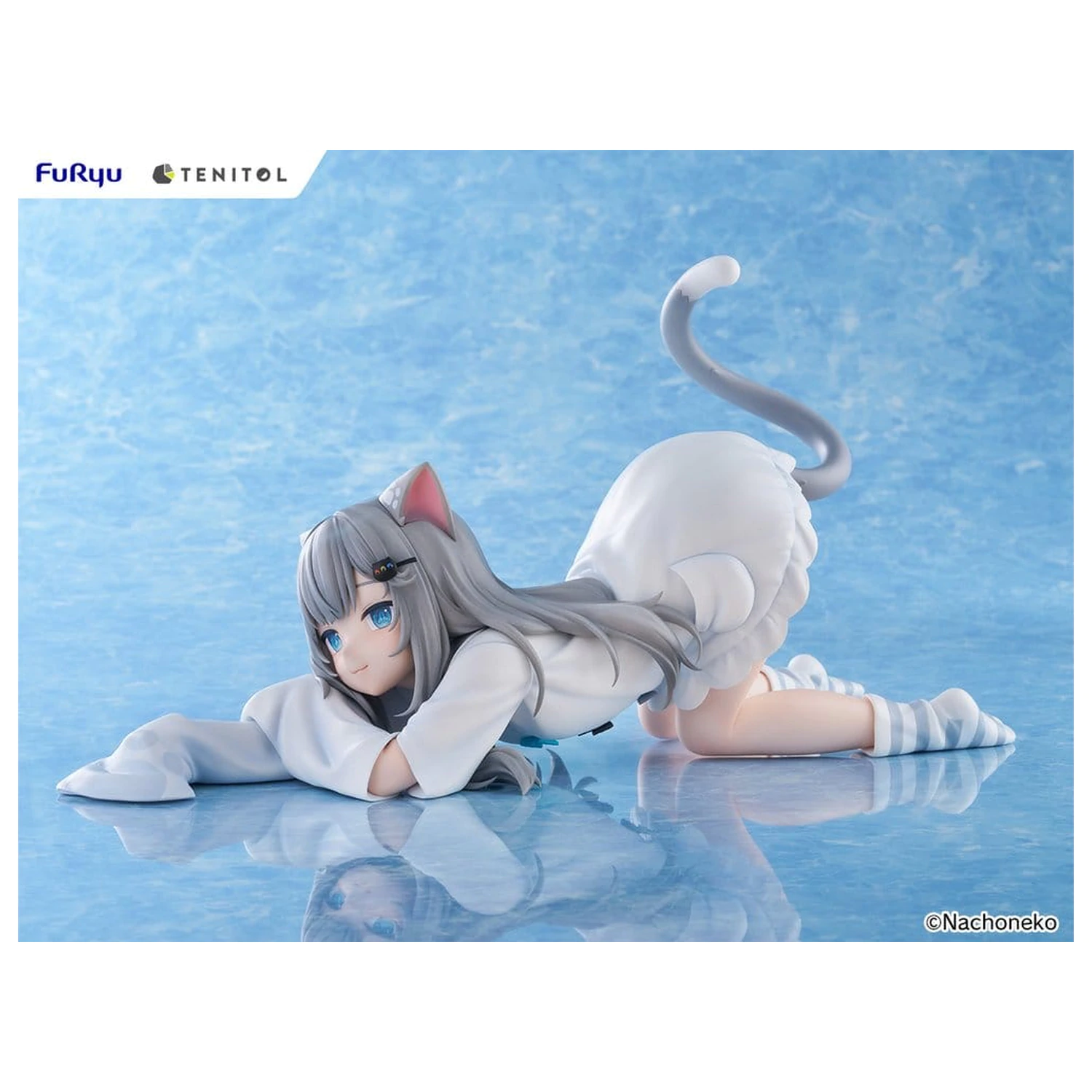 Virtual Youtuber Tenitol Big Noodle Stopper PVC Figura Nachoneko 18 cm poza produsului