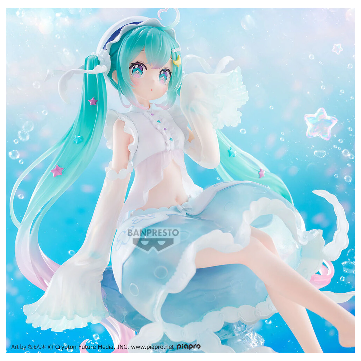 Vocaloid Clearluxe Jellyfish Hatsune Miku figurina 20cm poza produsului