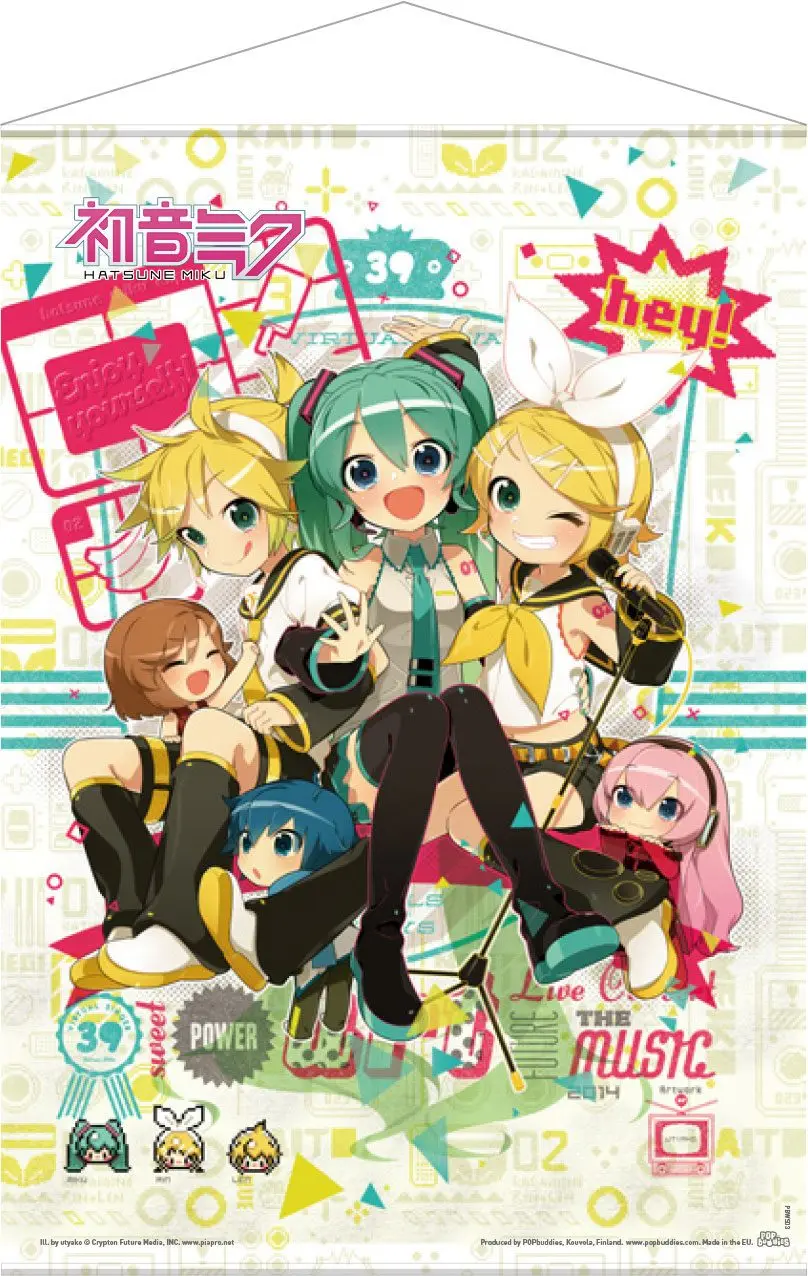 Vocaloid Wallscroll Hey! Piapro Characters 50 x 70 cm poza produsului