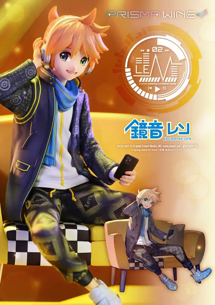 Vocaloid Piapro Characters Prisma Wing Statuie PVC 1/7 Kagamine Len (Art by lack) 18 cm poza produsului