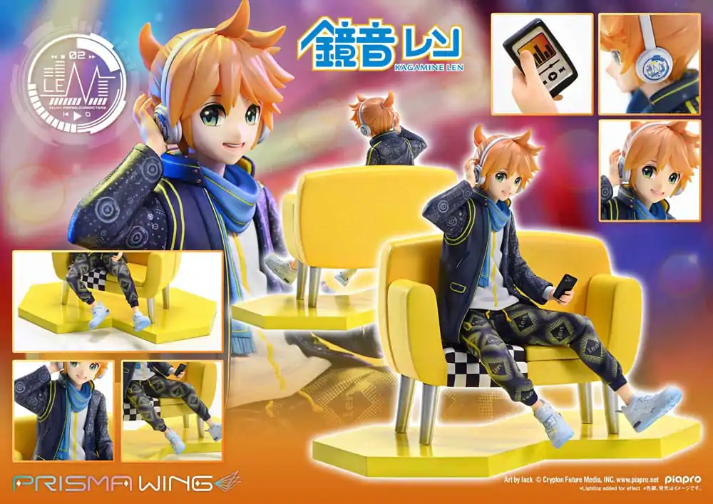 Vocaloid Piapro Characters Prisma Wing Statuie PVC 1/7 Kagamine Len (Art by lack) 18 cm poza produsului