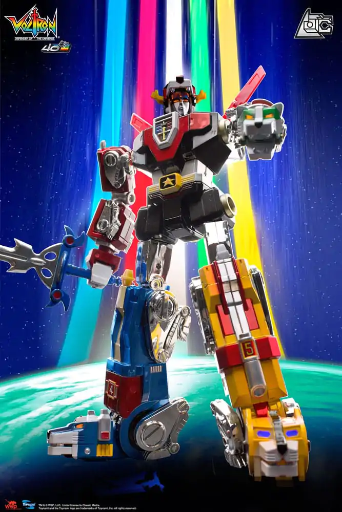 Set Cadou Figurina de Acțiune Voltron Ediție de Colecție Aniversară 40 27 cm poza produsului