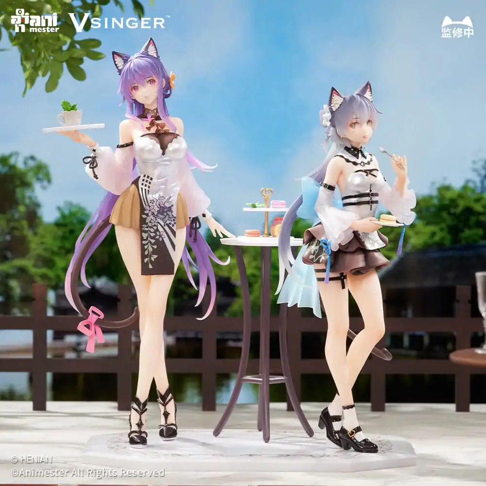 VSinger Luo Tianyi & Mo Qingxian Statuie 1/7 pachet 2 bucati Luo Tianyi & Mo Qingxian Tea Time Melody Ver. poza produsului