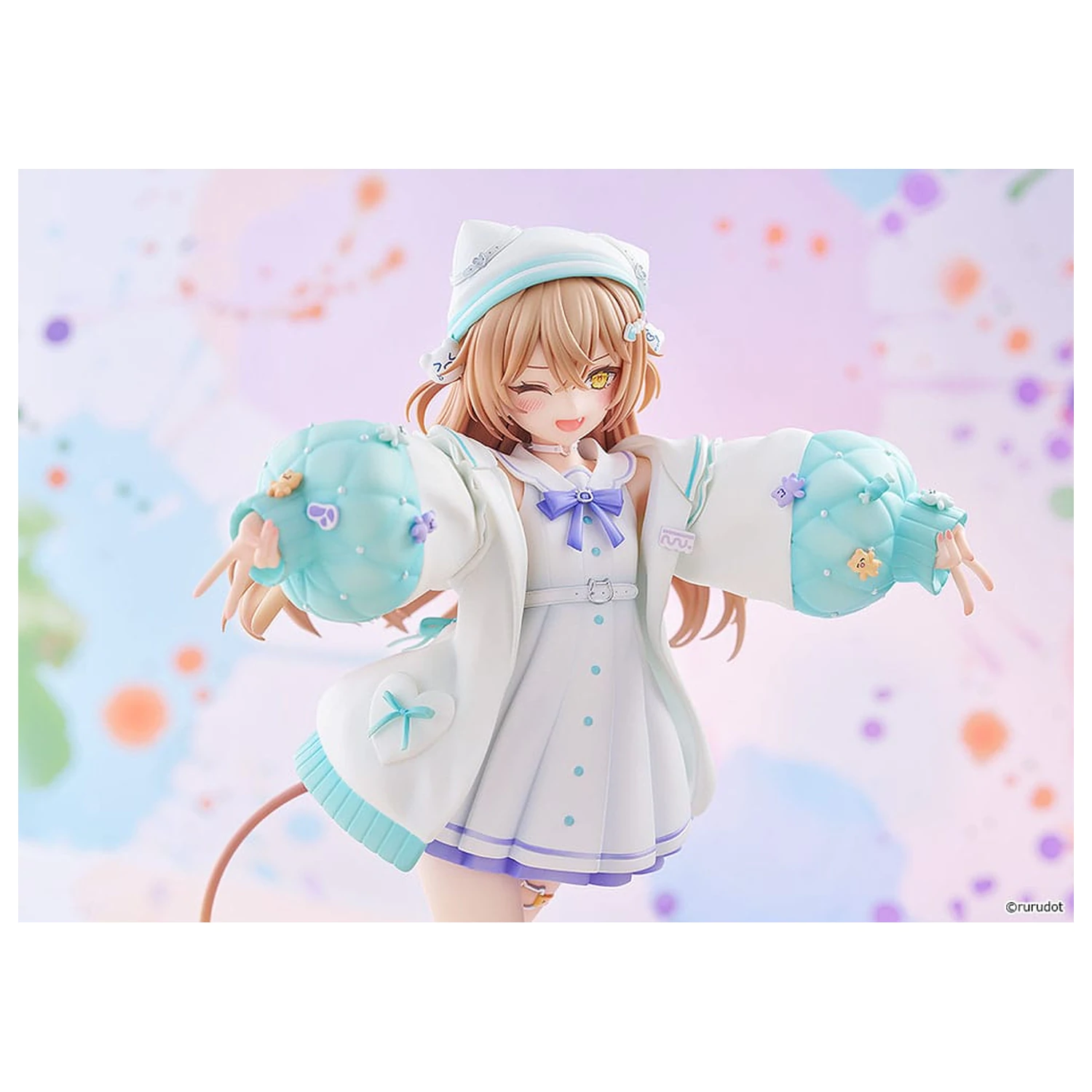 Figurina VTuber PVC Statuie 1/7 Rurudo Lion Pastel Oniku Ver. 25 cm poza produsului