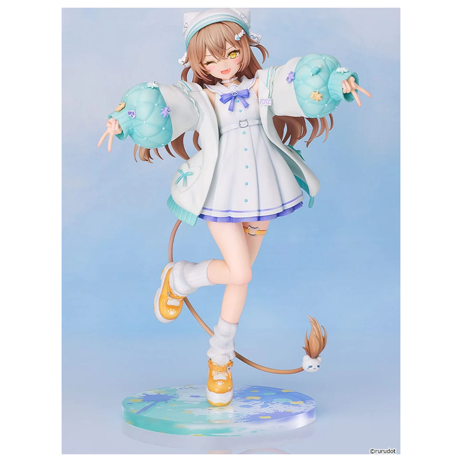 Figurina VTuber PVC Statuie 1/7 Rurudo Lion Pastel Oniku Ver. 25 cm poza produsului