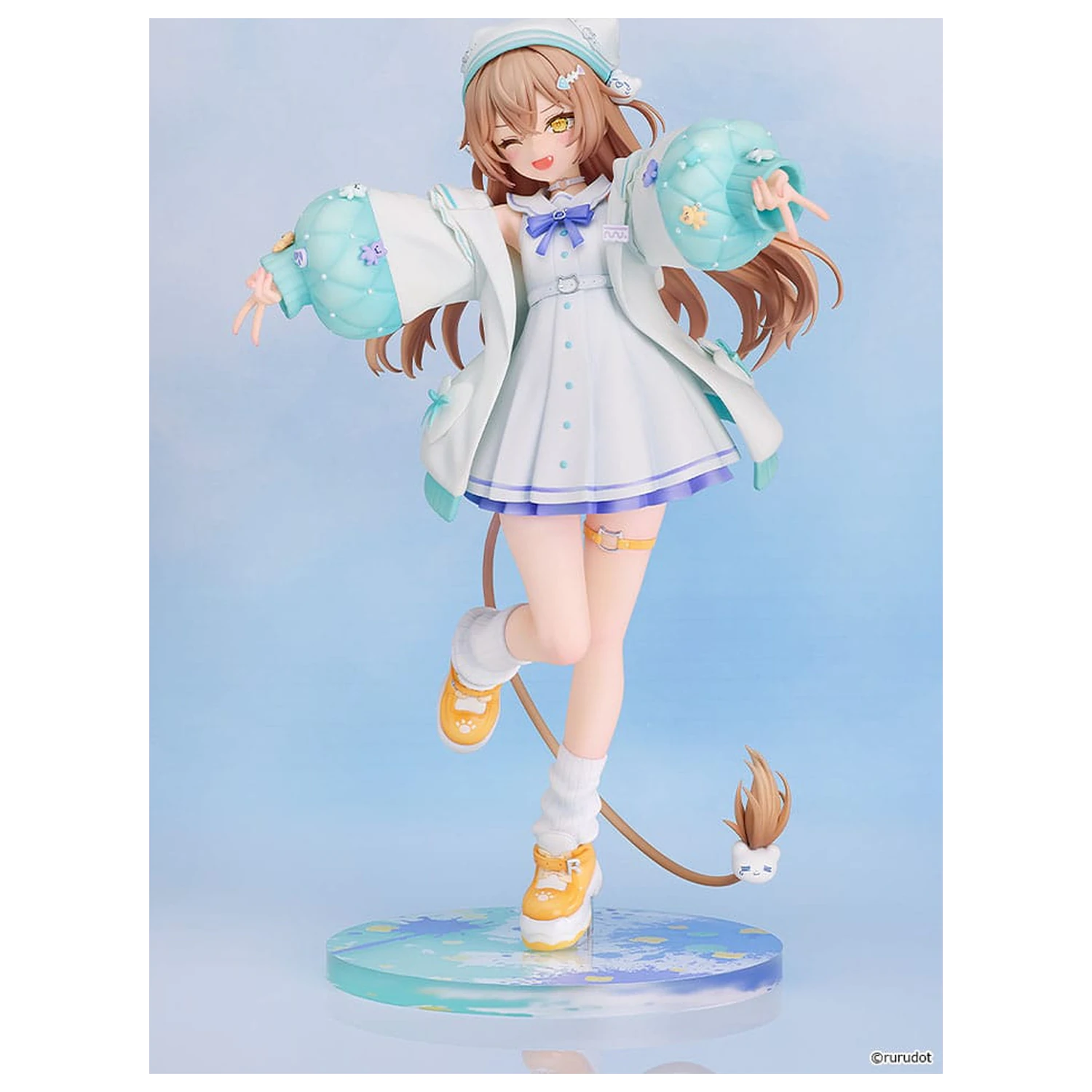 Figurina VTuber PVC Statuie 1/7 Rurudo Lion Pastel Oniku Ver. 25 cm poza produsului