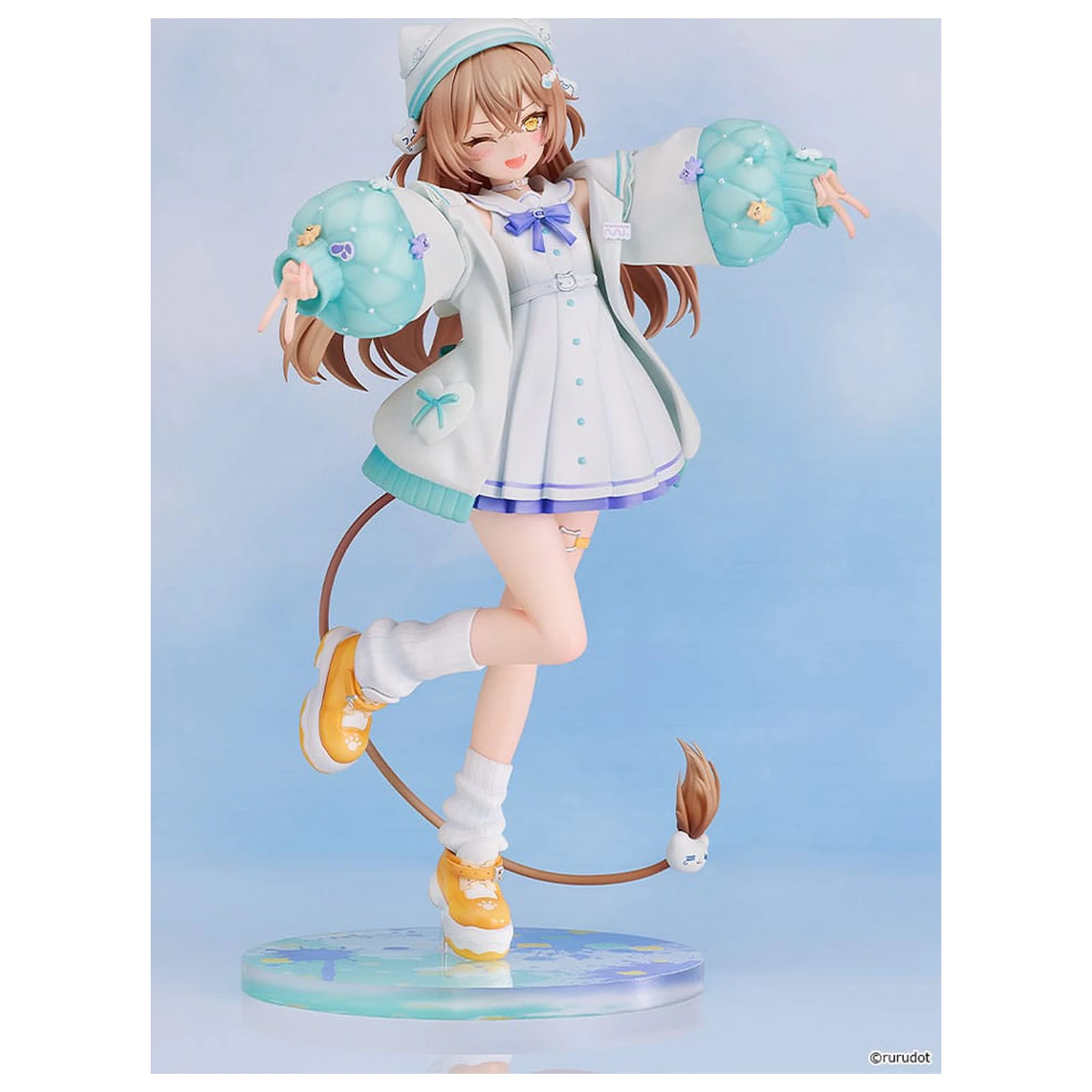 Figurina VTuber PVC Statuie 1/7 Rurudo Lion Pastel Oniku Ver. 25 cm poza produsului
