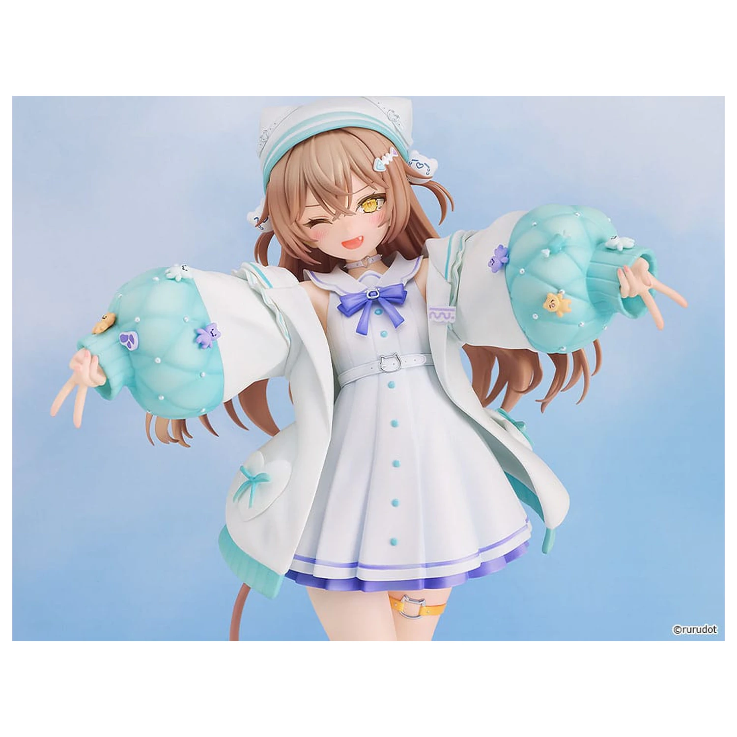 Figurina VTuber PVC Statuie 1/7 Rurudo Lion Pastel Oniku Ver. 25 cm poza produsului