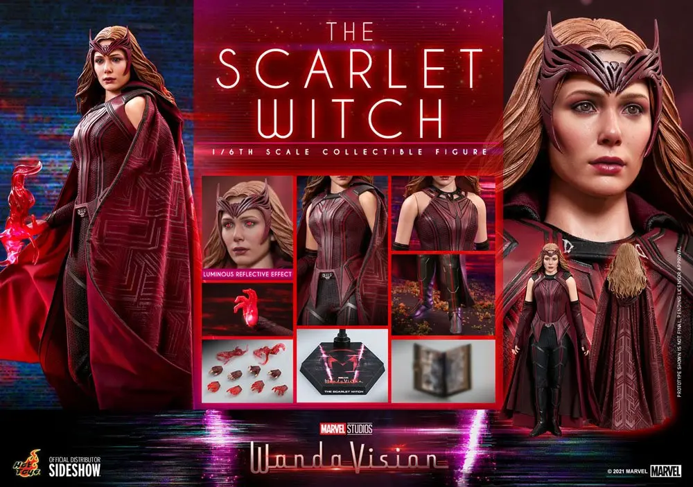 WandaVision Figurina de Acțiune 1/6 The Scarlet Witch 28 cm poza produsului