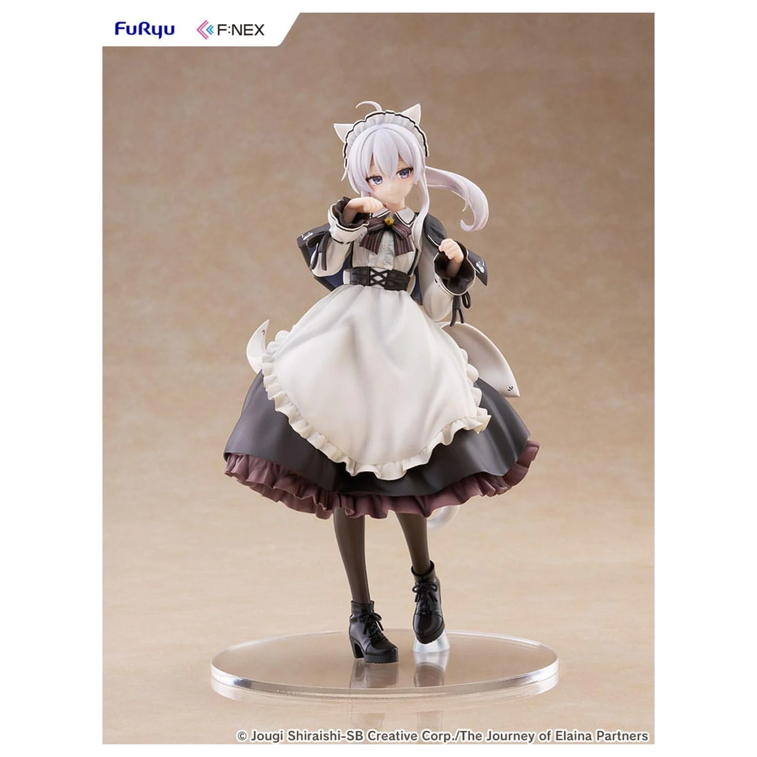 Wandering Witch: The Journey of Elaina F:NEX statuie din PVC 1/7 Elaina Maid costume with cat ears Ver. 24 cm poza produsului