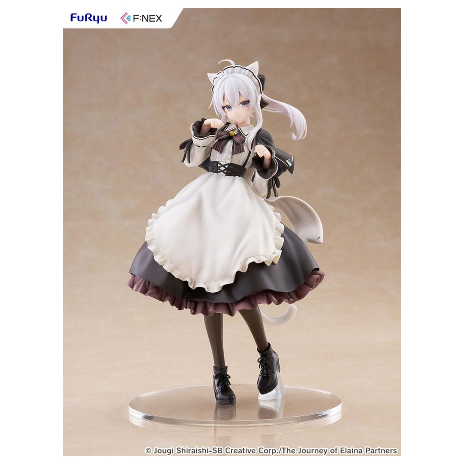 Wandering Witch: The Journey of Elaina F:NEX statuie din PVC 1/7 Elaina Maid costume with cat ears Ver. 24 cm poza produsului