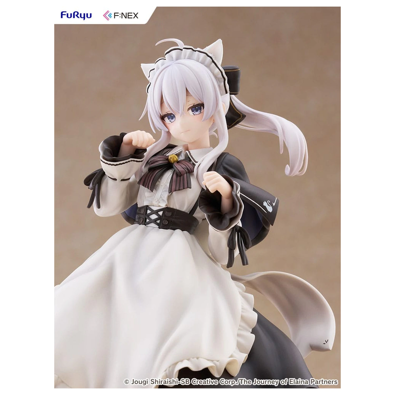 Wandering Witch: The Journey of Elaina F:NEX statuie din PVC 1/7 Elaina Maid costume with cat ears Ver. 24 cm poza produsului