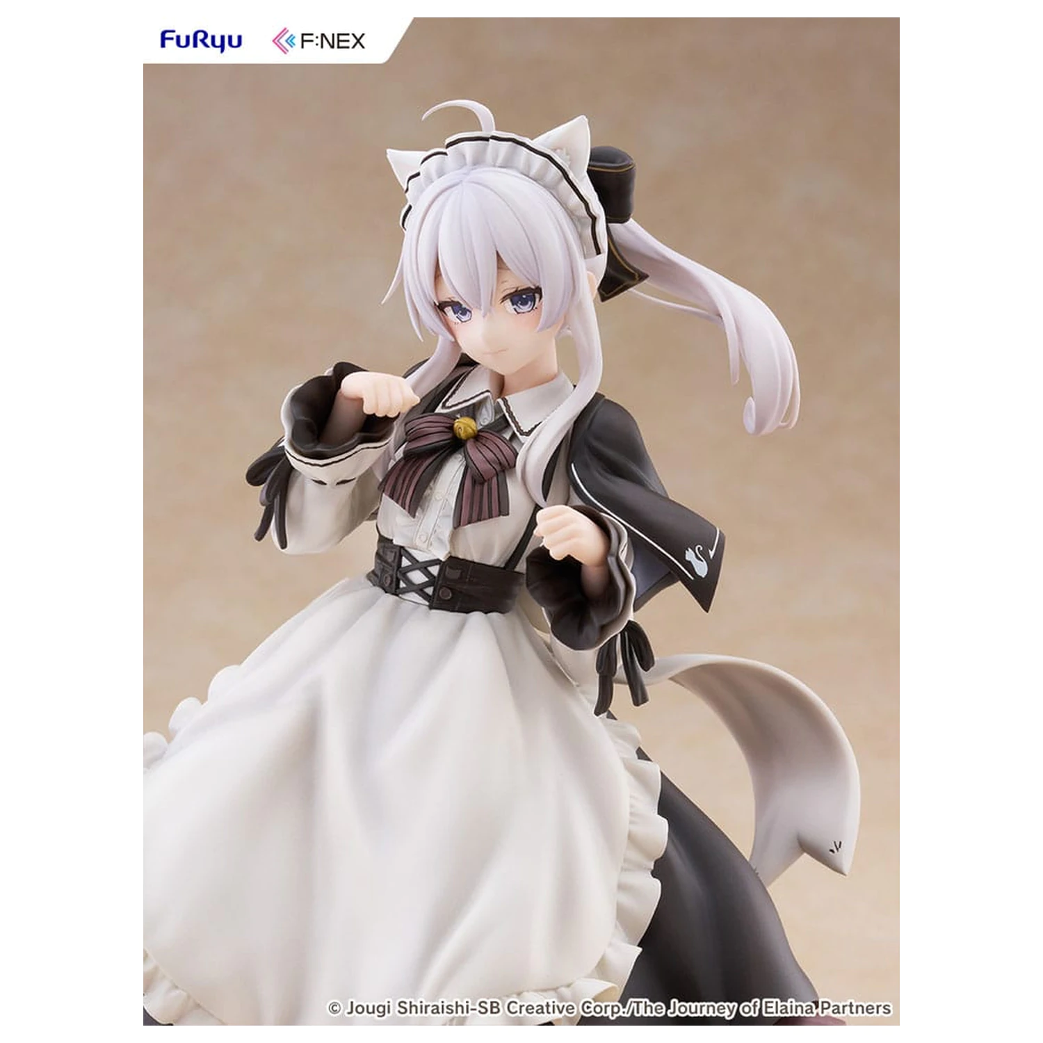 Wandering Witch: The Journey of Elaina F:NEX statuie din PVC 1/7 Elaina Maid costume with cat ears Ver. 24 cm poza produsului