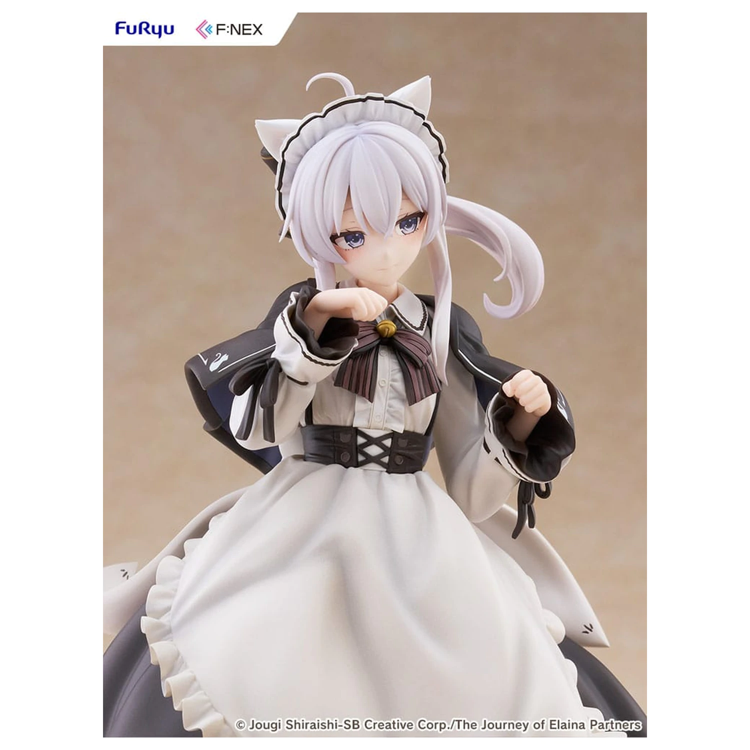 Wandering Witch: The Journey of Elaina F:NEX statuie din PVC 1/7 Elaina Maid costume with cat ears Ver. 24 cm poza produsului