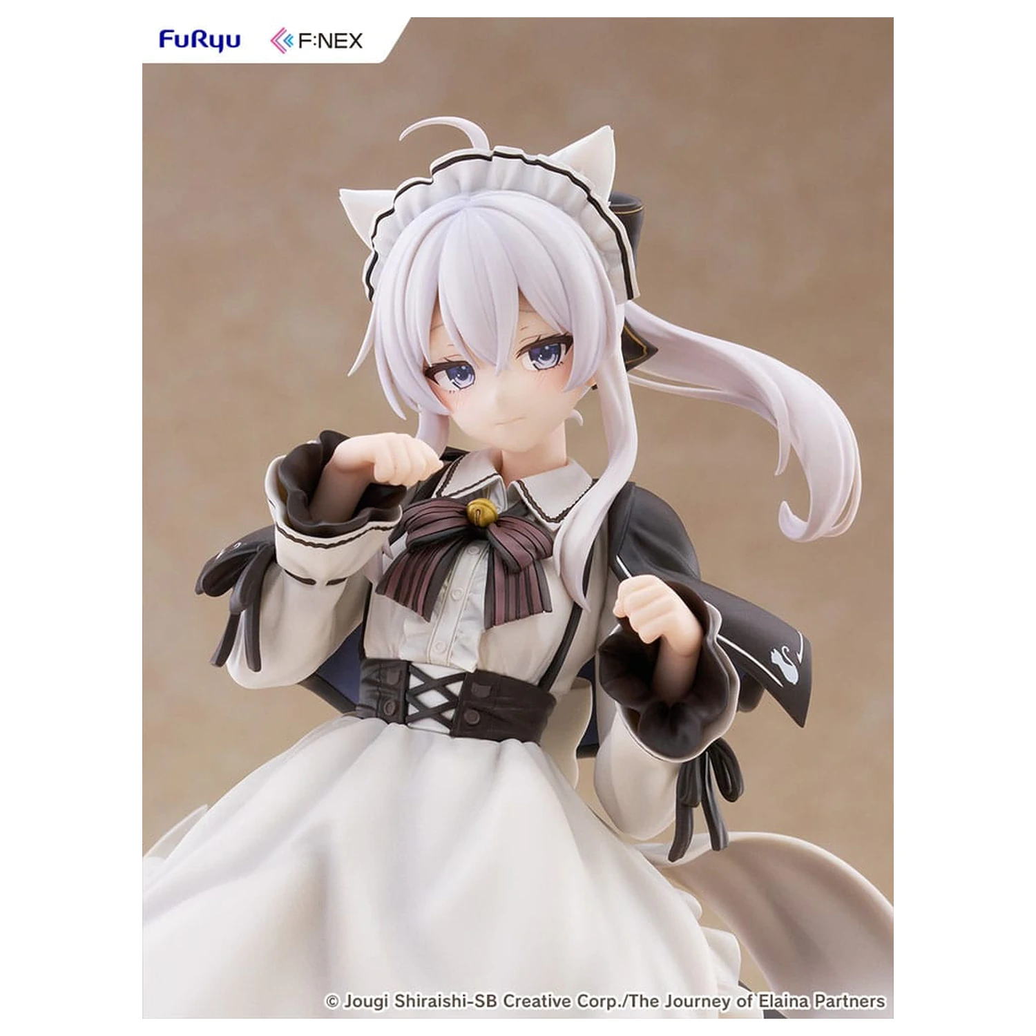 Wandering Witch: The Journey of Elaina F:NEX statuie din PVC 1/7 Elaina Maid costume with cat ears Ver. 24 cm poza produsului