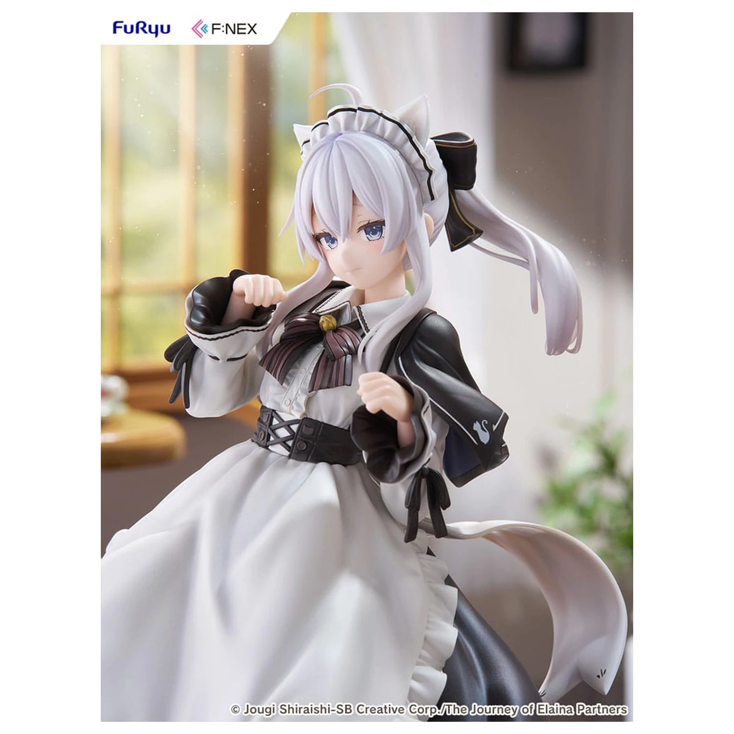 Wandering Witch: The Journey of Elaina F:NEX statuie din PVC 1/7 Elaina Maid costume with cat ears Ver. 24 cm poza produsului