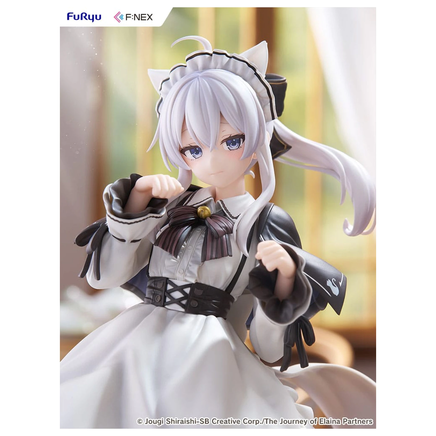 Wandering Witch: The Journey of Elaina F:NEX statuie din PVC 1/7 Elaina Maid costume with cat ears Ver. 24 cm poza produsului